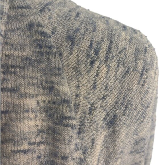 LOFT Blue Space Dyed Draped Cardigan Sweater Size Large - Picture 4 of 5